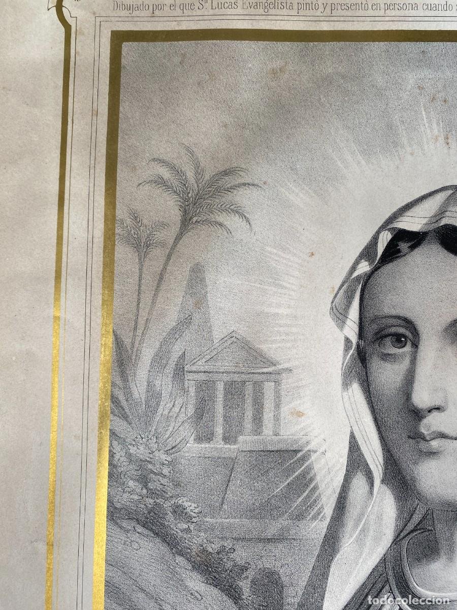 litografia verdadero retrato de la virgen maria - Compra venta en  todocoleccion