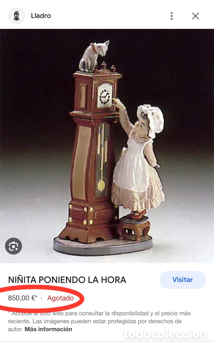 Antig&uuml;edades: REF: 01005347 &ldquo;NI&Ntilde;ITA PONIENDO LA HORA&rdquo; LLADR&Oacute; - Foto 14