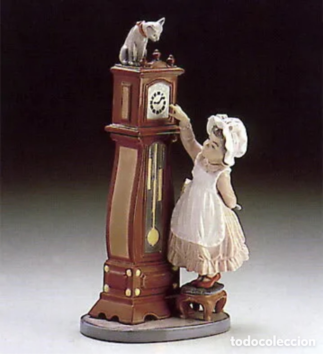Antig&uuml;edades: REF: 01005347 &ldquo;NI&Ntilde;ITA PONIENDO LA HORA&rdquo; LLADR&Oacute; - Foto 1