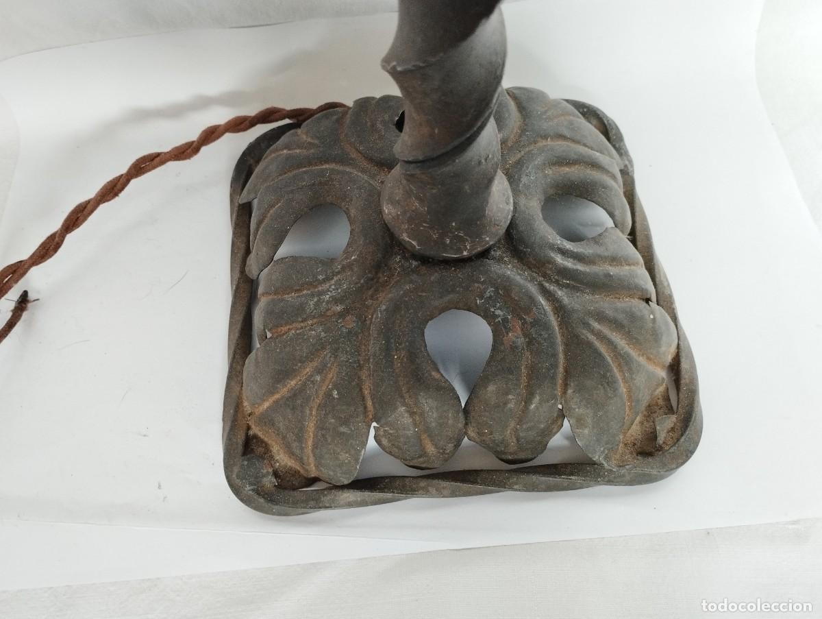 Antig&uuml;edades: Antigua l&aacute;mpara de hierro forjado - Foto 22