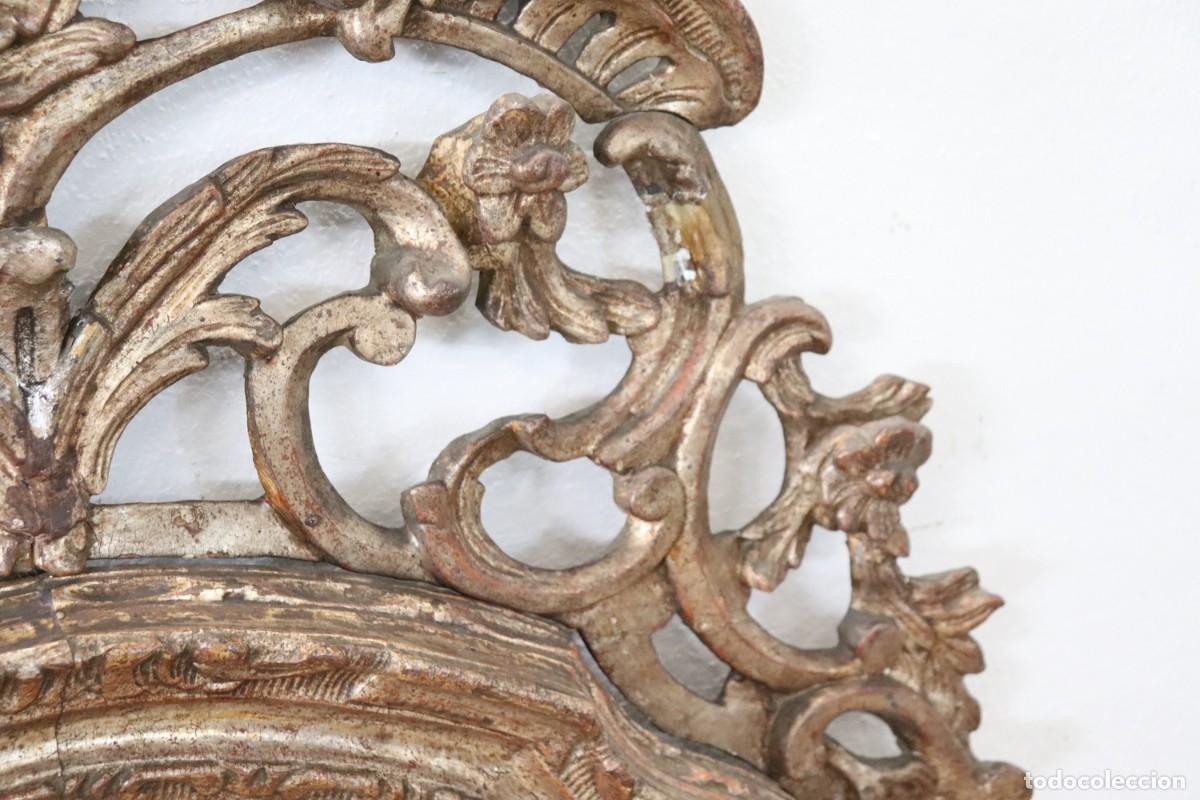 Antig&uuml;edades: Espejo antiguo de pared grande de madera - Foto 9