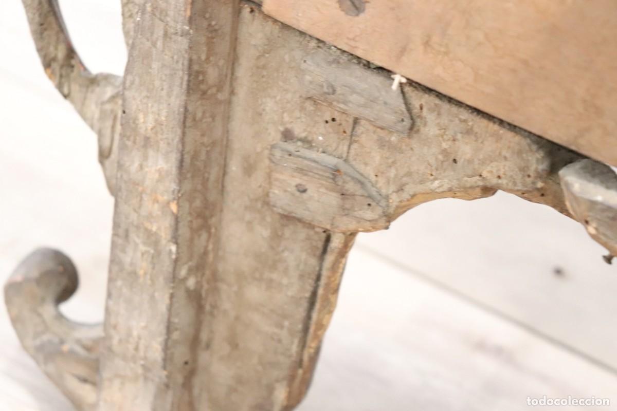 Antig&uuml;edades: Espejo antiguo de pared grande de madera - Foto 13