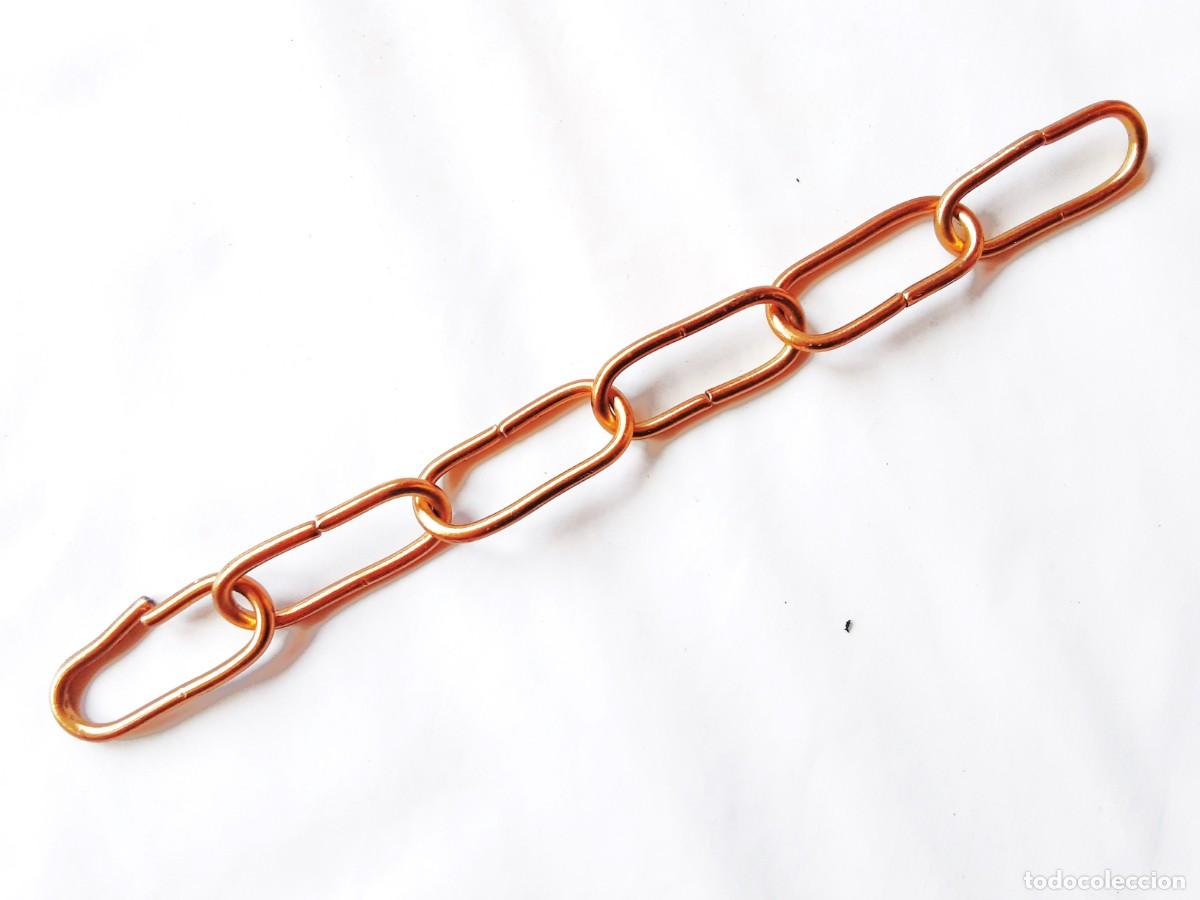 Antig&uuml;edades: CADENA LAMPARA DE TECHO LATON 26 cms - Foto 1