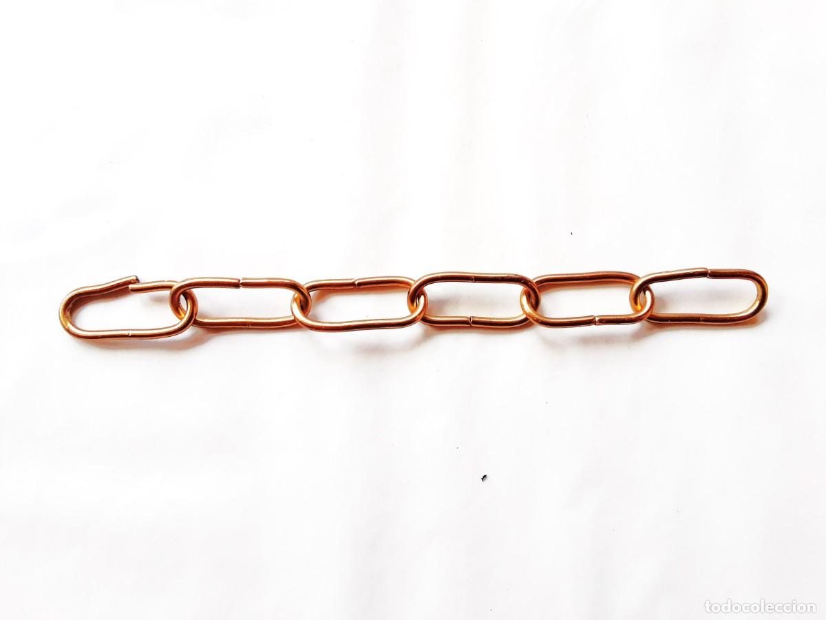 Antig&uuml;edades: CADENA LAMPARA DE TECHO LATON 26 cms - Foto 2