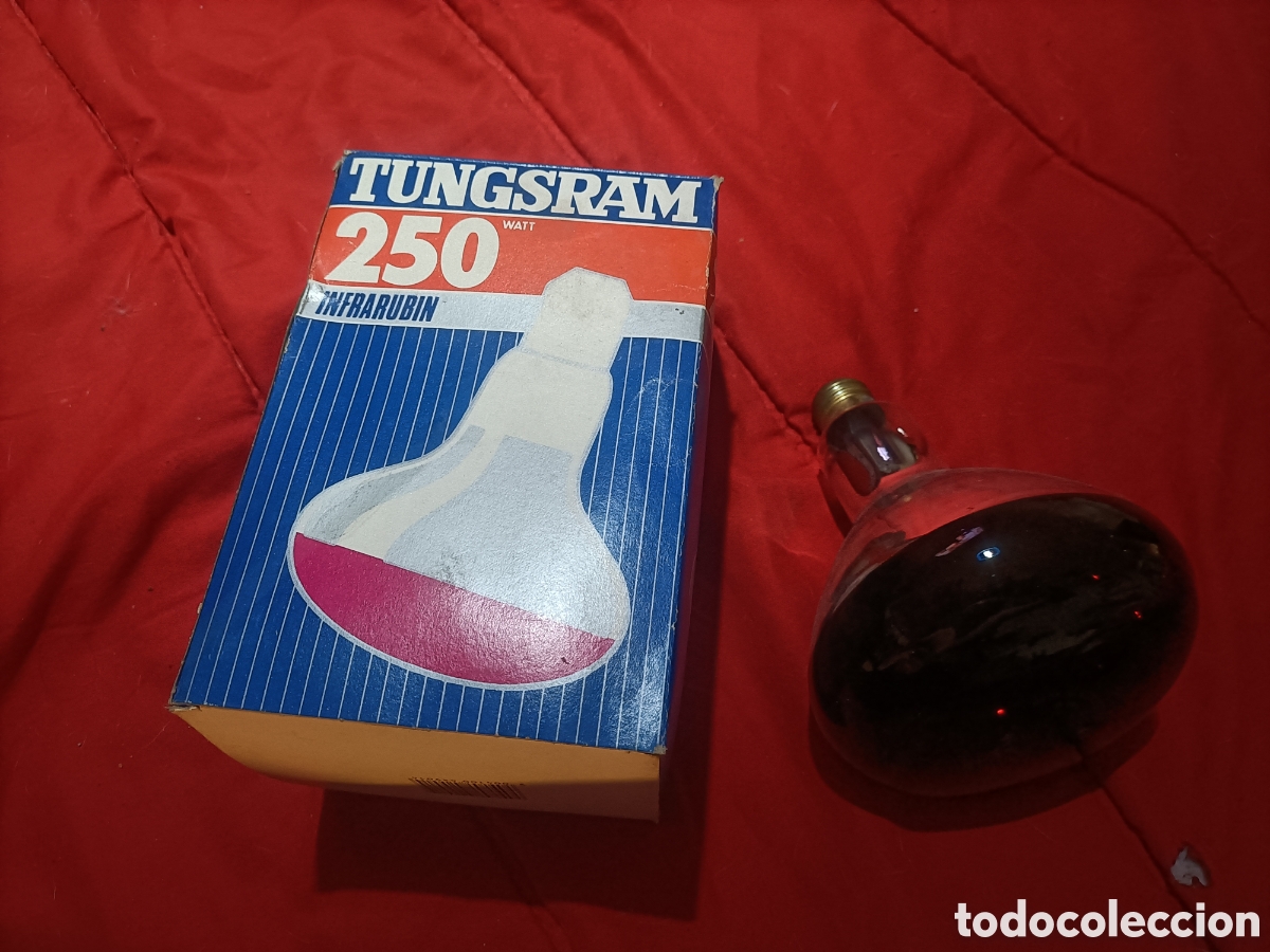 Antig&uuml;edades: Foco tungsram 250 infrarubin - Foto 1