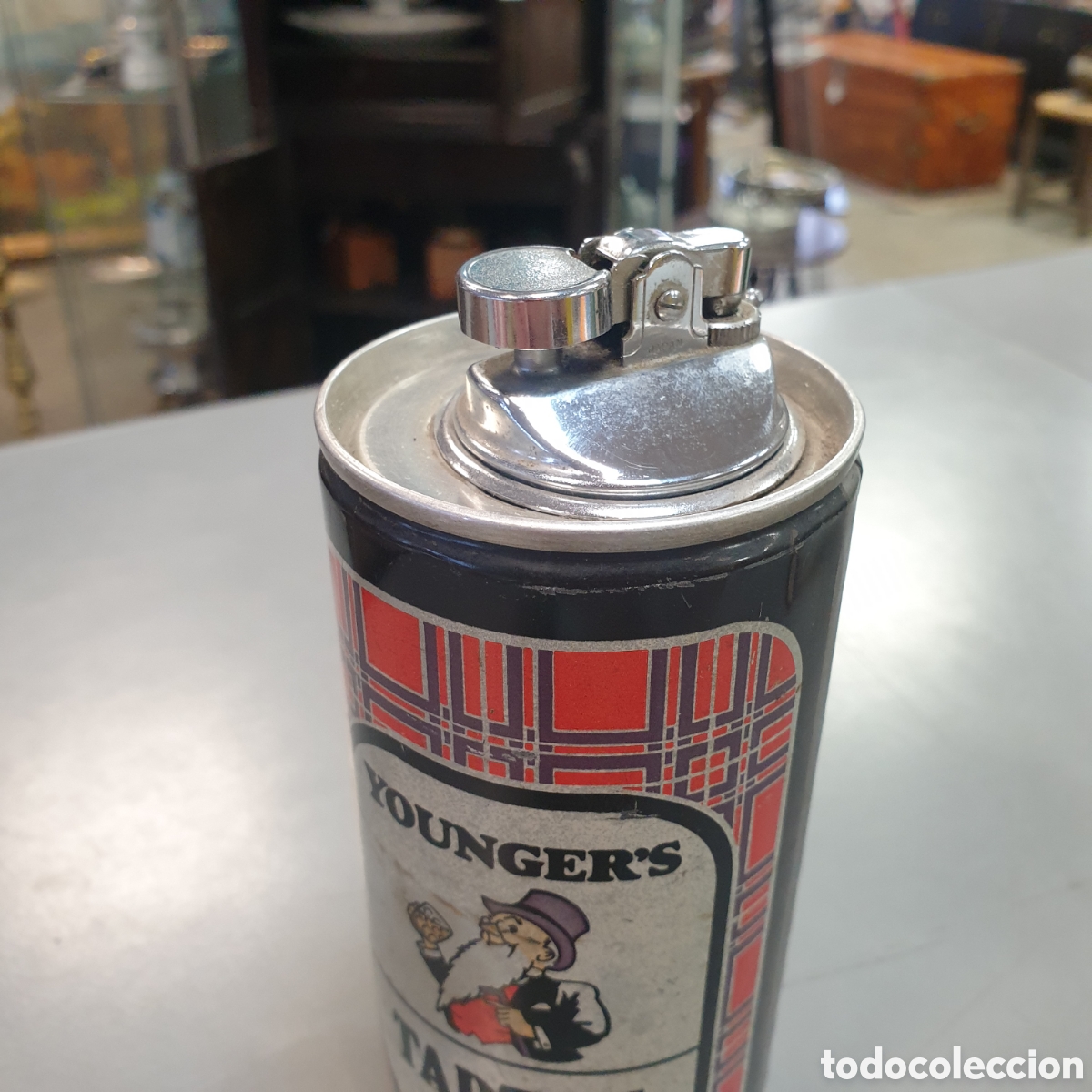Antig&uuml;edades: Botella mechero TARTAN - Foto 2