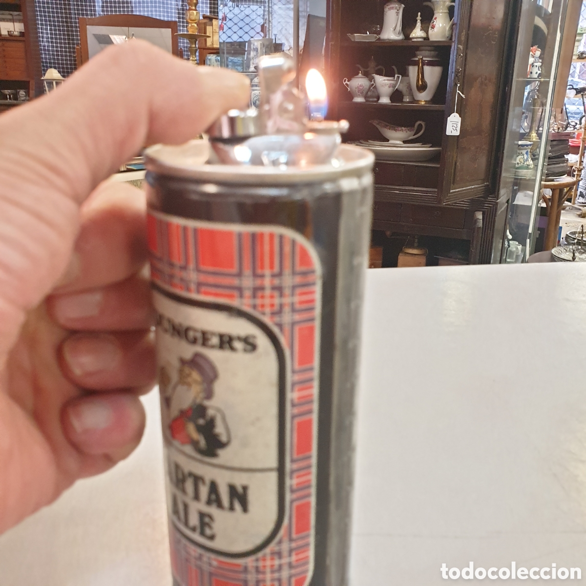 Antig&uuml;edades: Botella mechero TARTAN - Foto 4