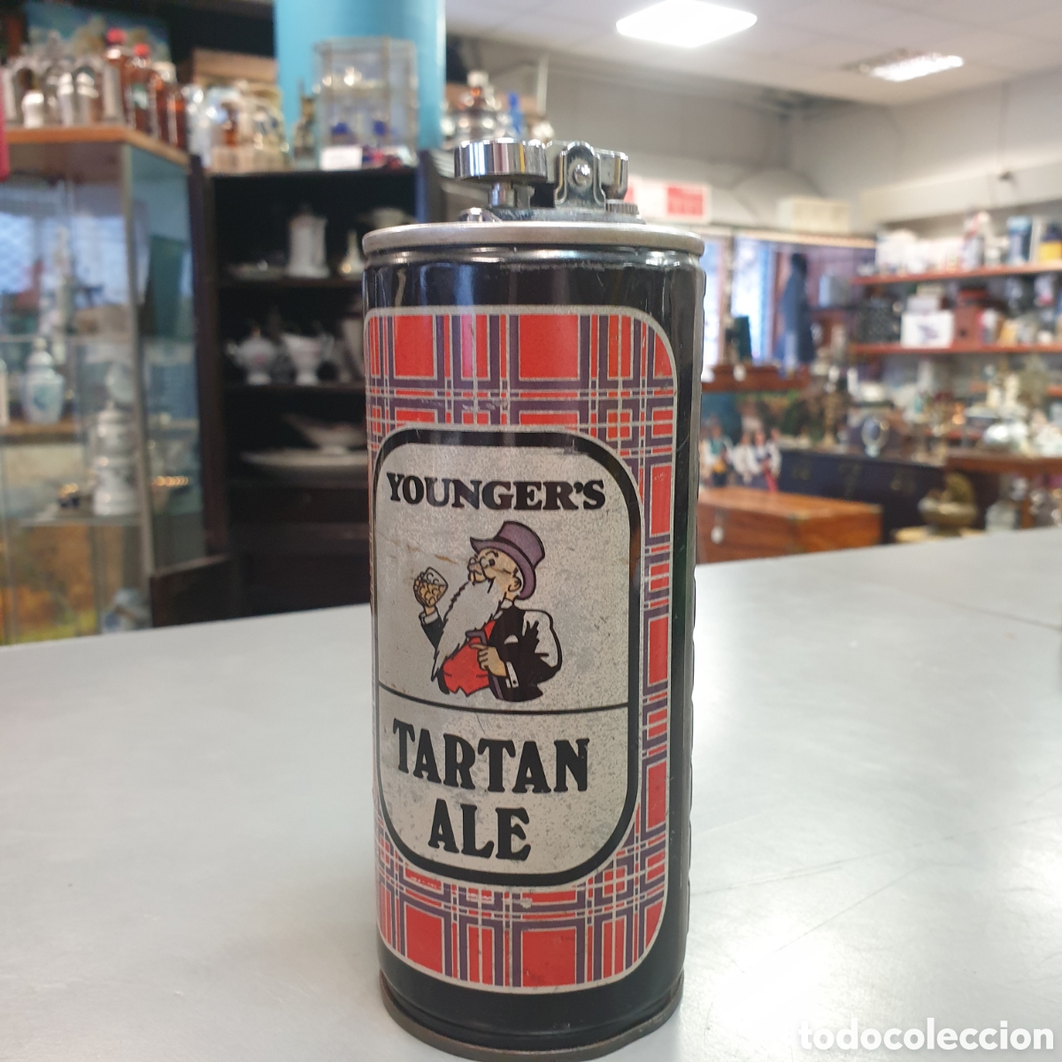Antig&uuml;edades: Botella mechero TARTAN - Foto 1