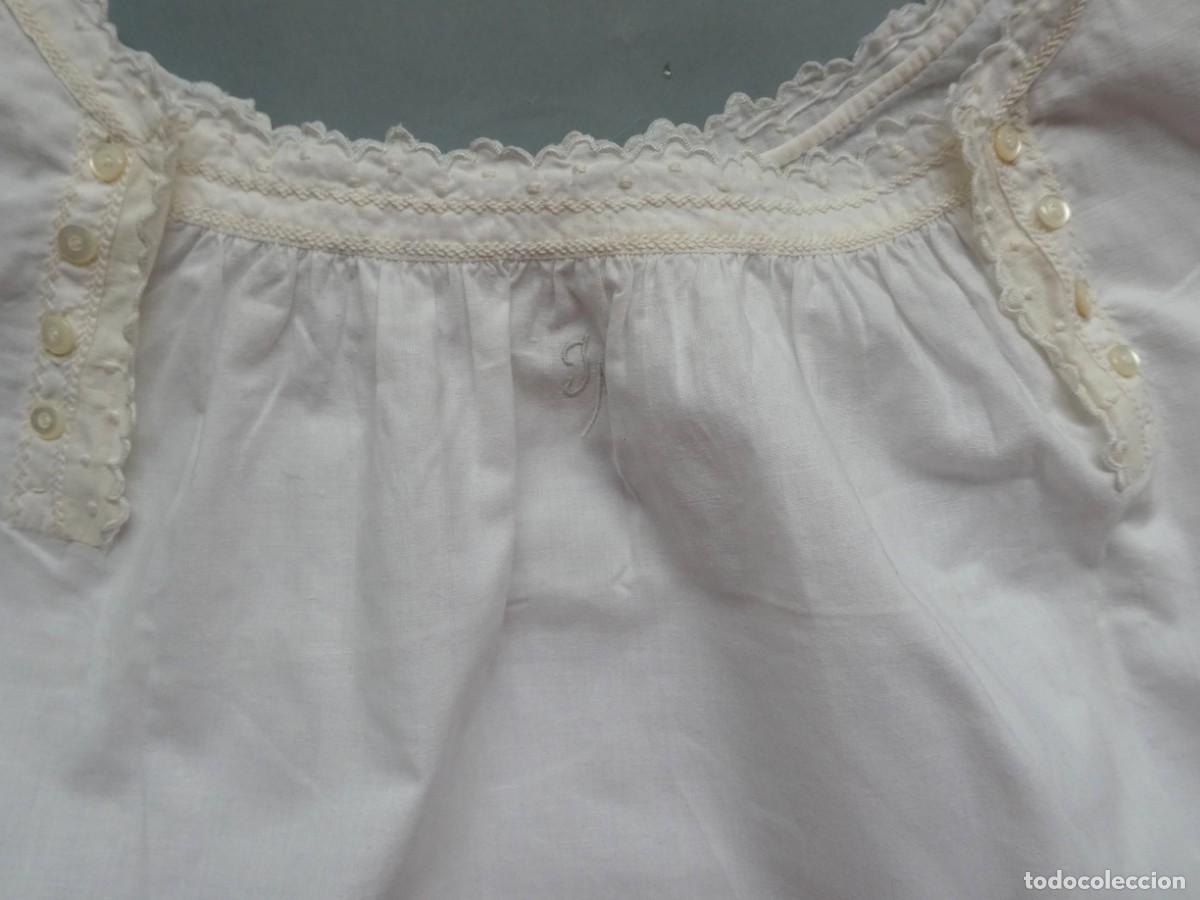 Antig&uuml;edades: ANTIGUO CAMIS&Oacute;N DE ALGOD&Oacute;N CON BORDADOS S.XIX - Foto 7