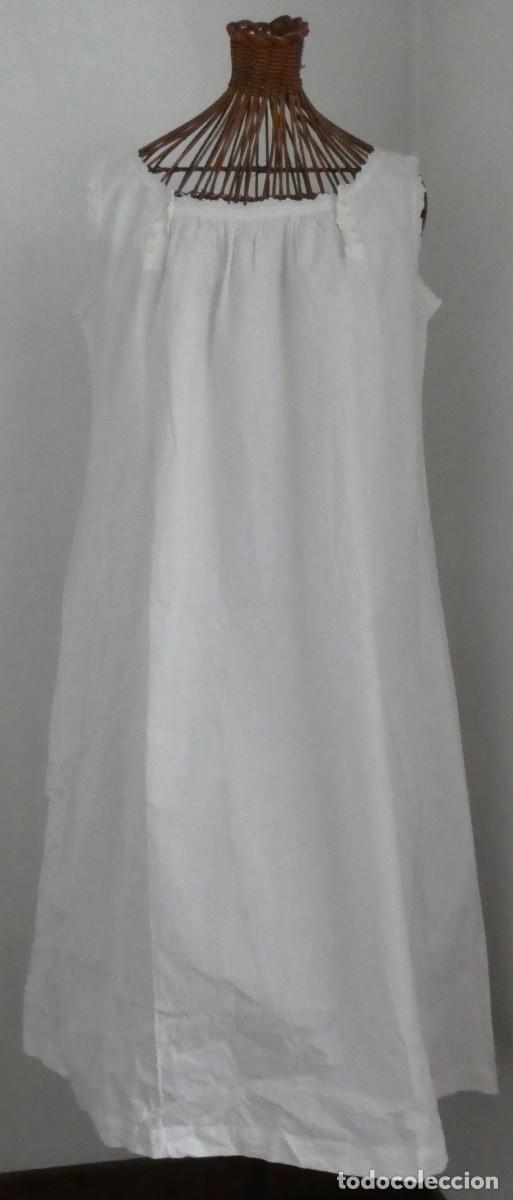Antig&uuml;edades: ANTIGUO CAMIS&Oacute;N DE ALGOD&Oacute;N CON BORDADOS S.XIX - Foto 4
