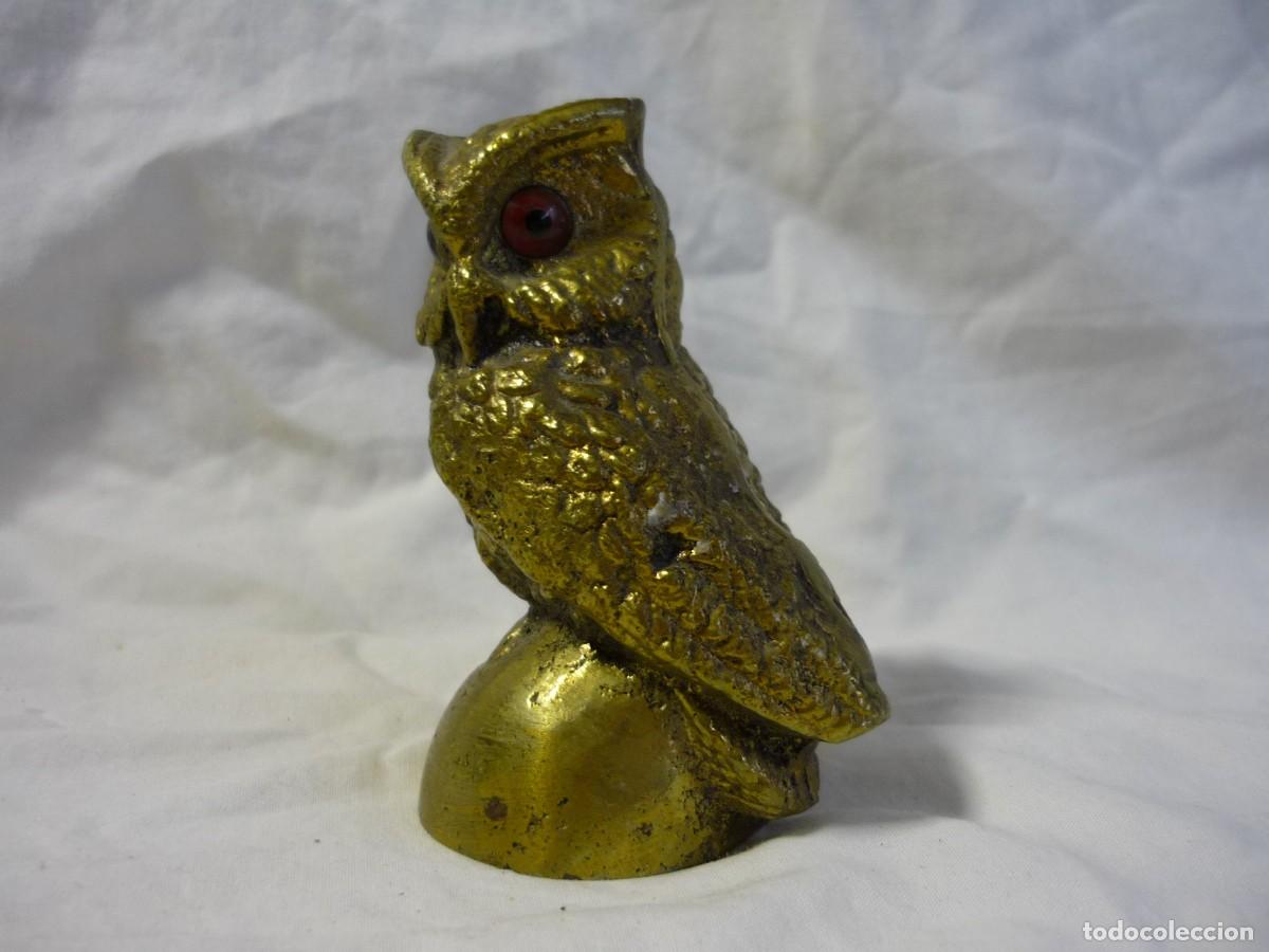 Antig&uuml;edades: Figura de buho en bronce macizo - Foto 2