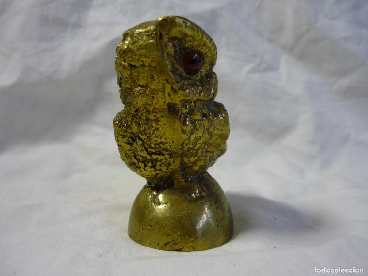 Antig&uuml;edades: Figura de buho en bronce macizo - Foto 5