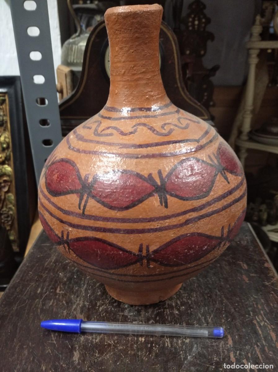 Antig&uuml;edades: ANTIGUO JARRON DE TERRACOTA PINTADA, A IDENTIFICAR - Foto 1