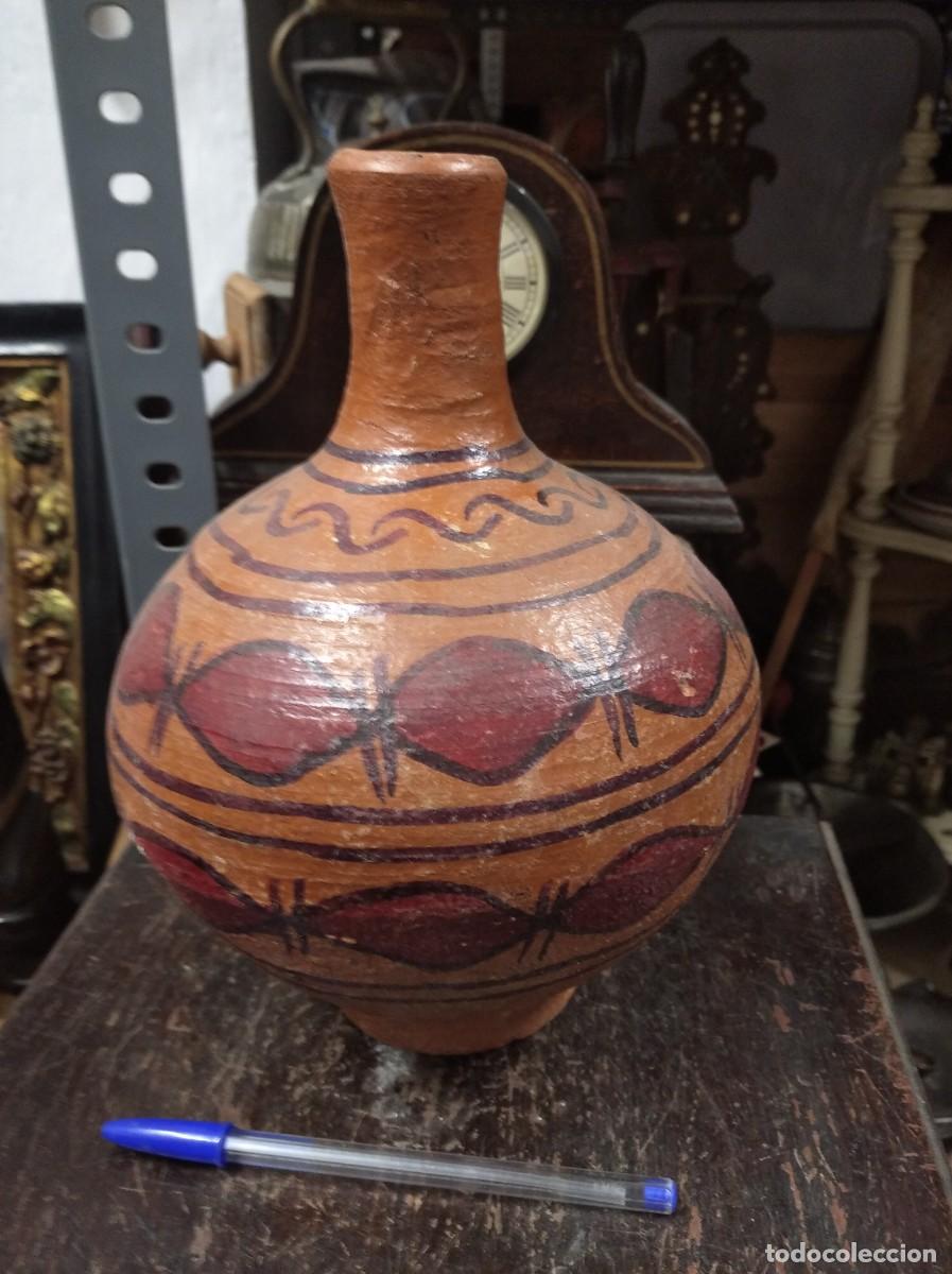 Antig&uuml;edades: ANTIGUO JARRON DE TERRACOTA PINTADA, A IDENTIFICAR - Foto 2
