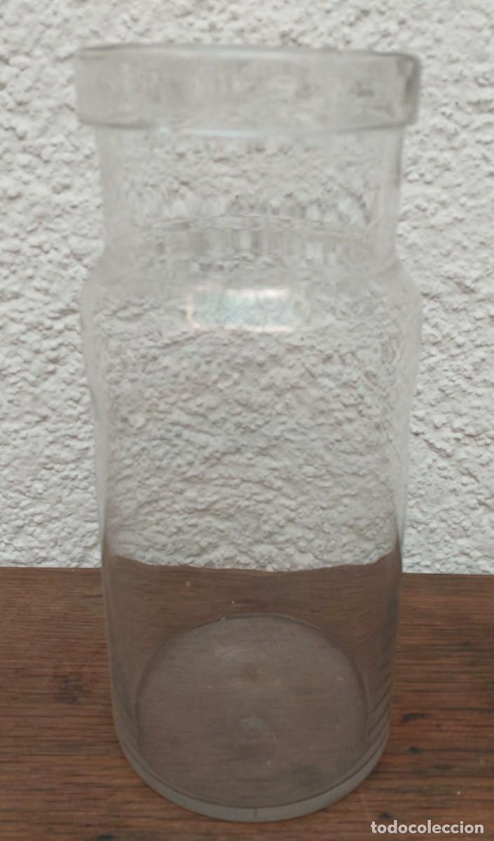 Antig&uuml;edades: TARRO DE CRISTAL TRANSPARENTE HECHO A MANO - Foto 1