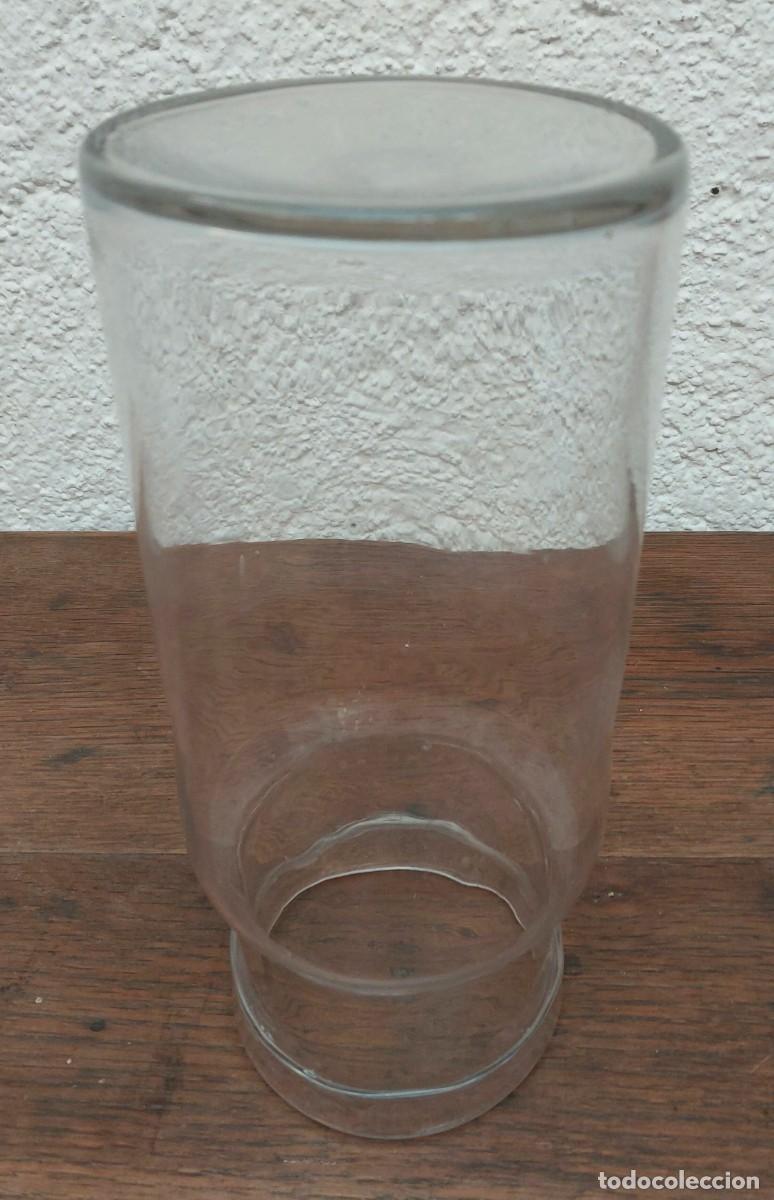 Antig&uuml;edades: TARRO DE CRISTAL TRANSPARENTE HECHO A MANO - Foto 7