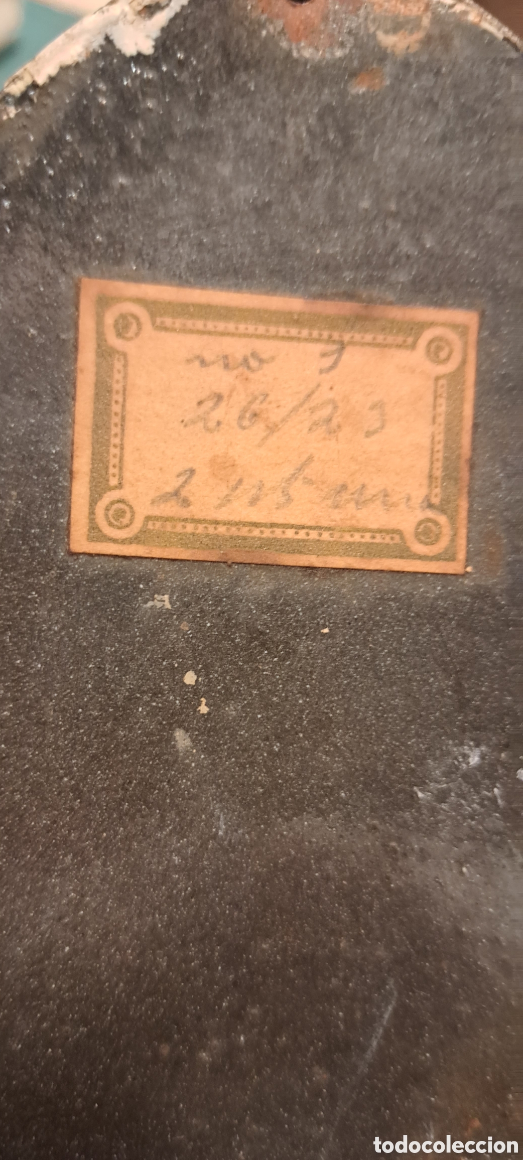Antig&uuml;edades: Placa Jesucristo vidrio esmaltado - Foto 4
