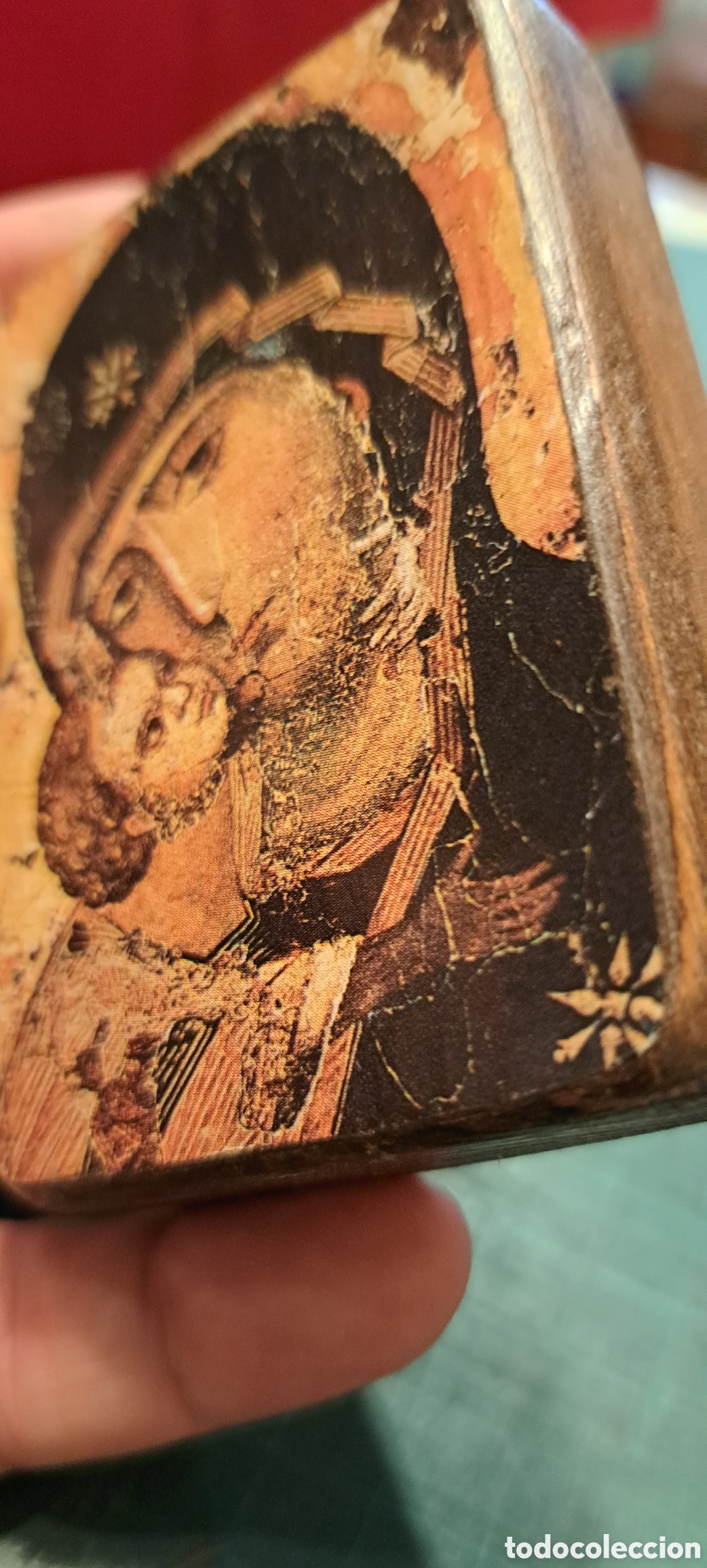 Antig&uuml;edades: Imagen Virgen en Taco madera - Foto 5