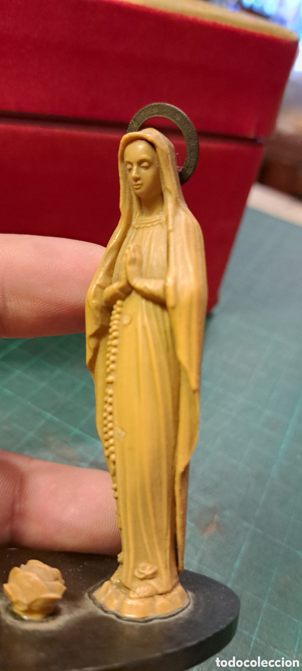 Antig&uuml;edades: Figura Virgen pl&aacute;stico - Foto 6