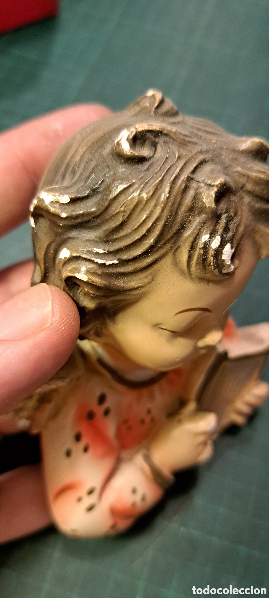 Antig&uuml;edades: Figura Angelito antiguo - Foto 3