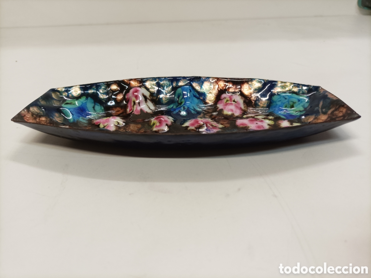 Antig&uuml;edades: Bandeja vac&iacute;a bolsillos esmalte - Foto 3