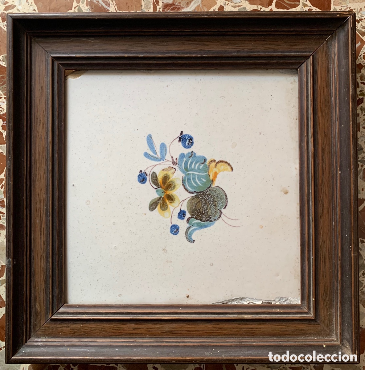 Antig&uuml;edades: AZULEJO VALENCIANO SIGLO XIX. - Foto 1