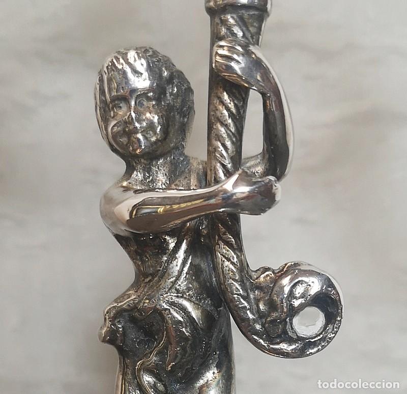 Antig&uuml;edades: Candelabro de Tres Velas - Foto 6