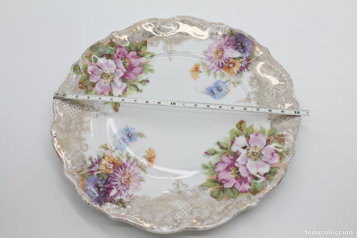 Antig&uuml;edades: plato FLORAL antiguo - Foto 4
