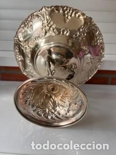 Antig&uuml;edades: CENTRO DE MESA MITOLOGICO BA&Ntilde;ADA EN PLATA - Foto 5