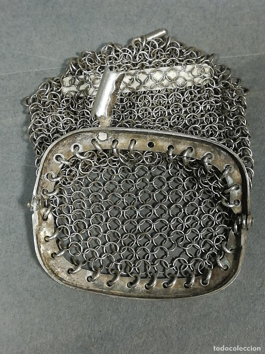 Antig&uuml;edades: MONEDERO DE PLATA ANTIGUO - Foto 3