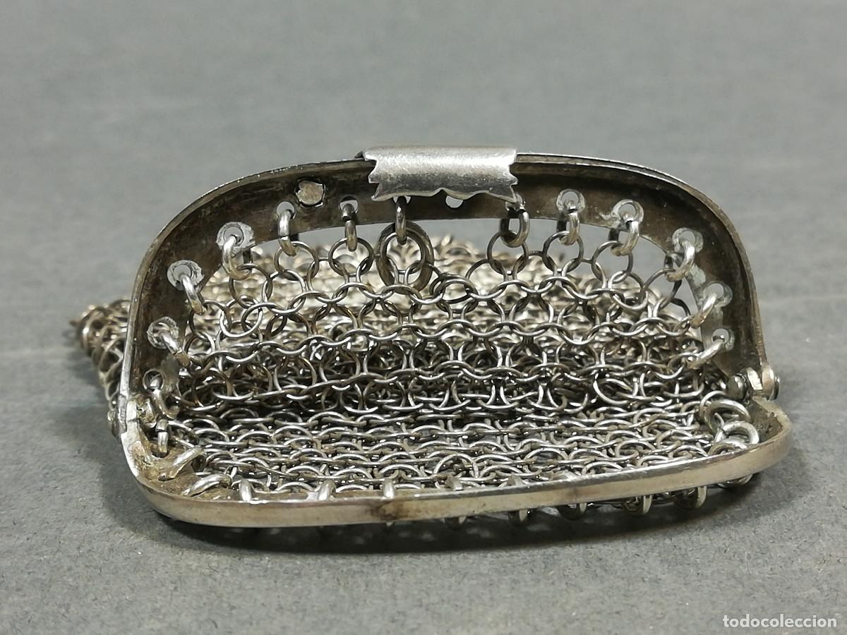 Antig&uuml;edades: MONEDERO DE PLATA ANTIGUO - Foto 4