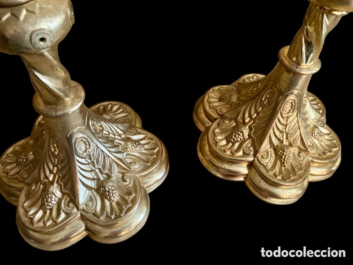 Antig&uuml;edades: Pareja de candelabros - Foto 4
