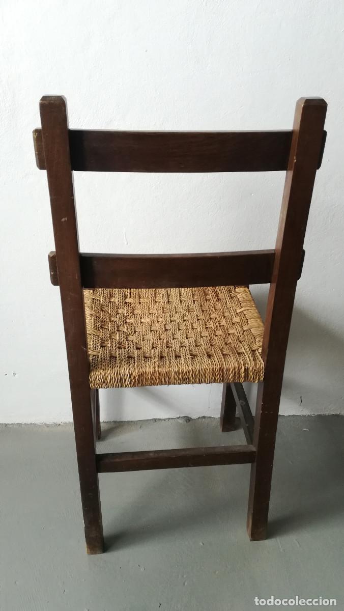 Antig&uuml;edades: SILLA ASIENTO DE ESPARTO - Foto 2