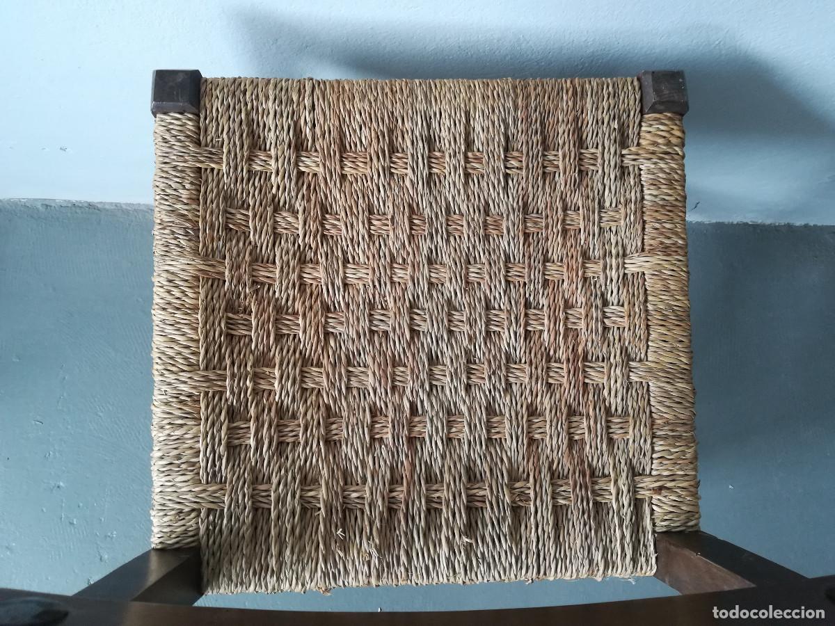 Antig&uuml;edades: SILLA ASIENTO DE ESPARTO - Foto 6