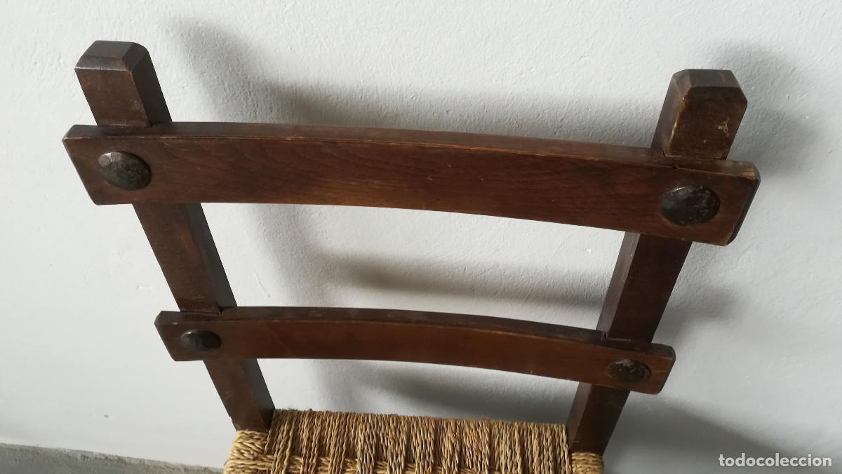 Antig&uuml;edades: SILLA ASIENTO DE ESPARTO - Foto 7