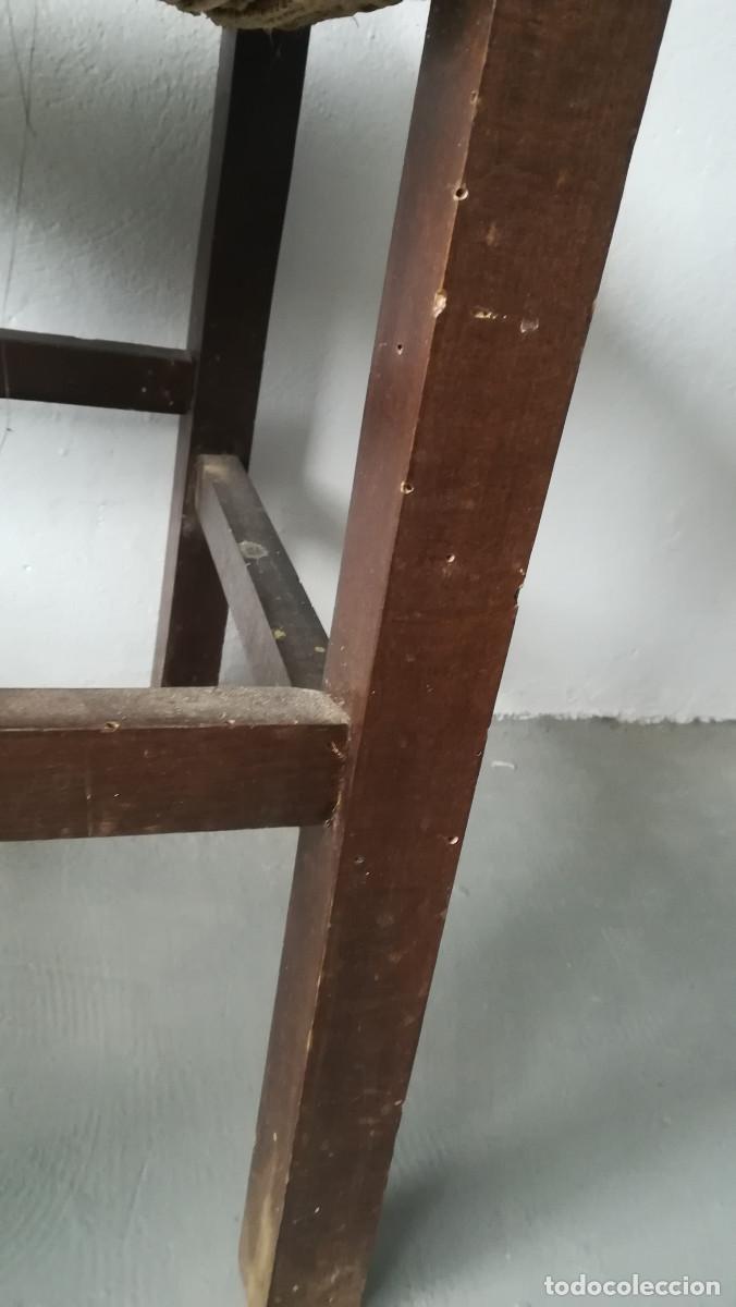 Antig&uuml;edades: SILLA ASIENTO DE ESPARTO - Foto 8