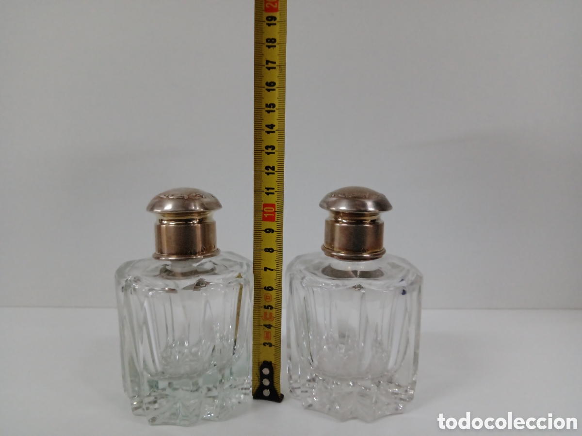 Antig&uuml;edades: Pareja de perfumeros Baccarat y plata contrastada - Foto 4