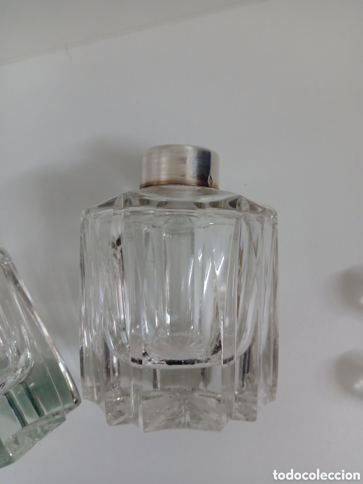 Antig&uuml;edades: Pareja de perfumeros Baccarat y plata contrastada - Foto 5