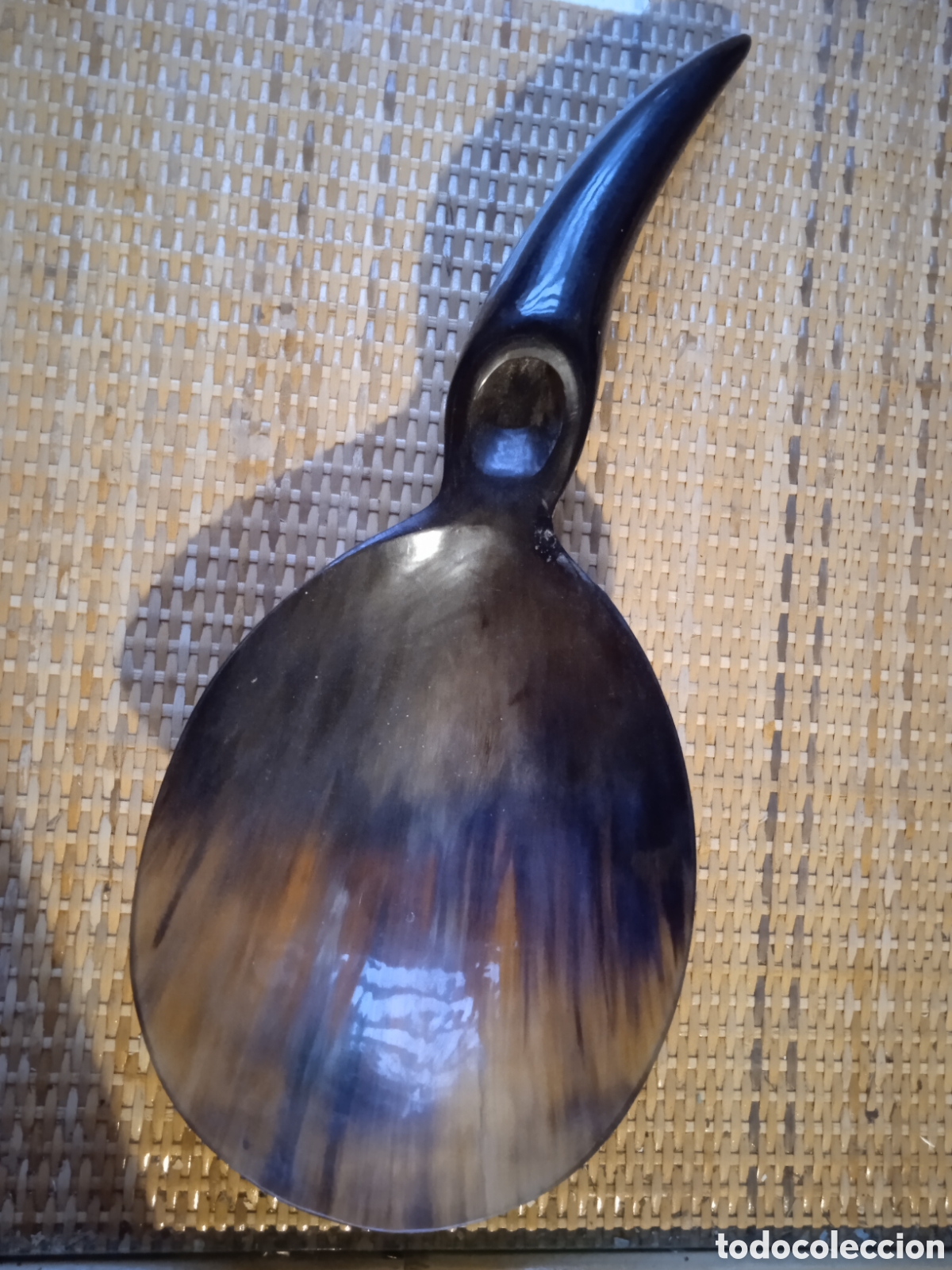 Antig&uuml;edades: Cuchara cuchar&oacute;n cuerno de vaca/asta de toro - Foto 2