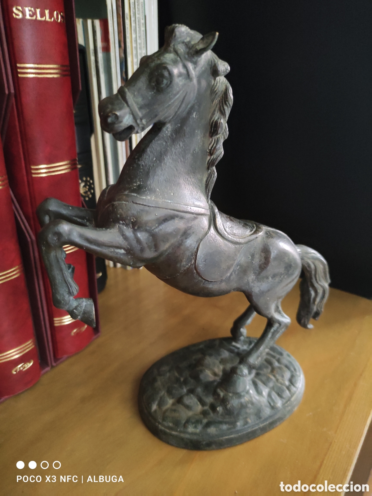 Antig&uuml;edades: Escultura de caballo en bronce - Foto 2