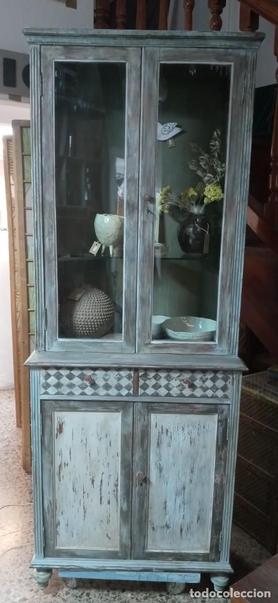 Antig&uuml;edades: Mueble alacena decorada. - Foto 3