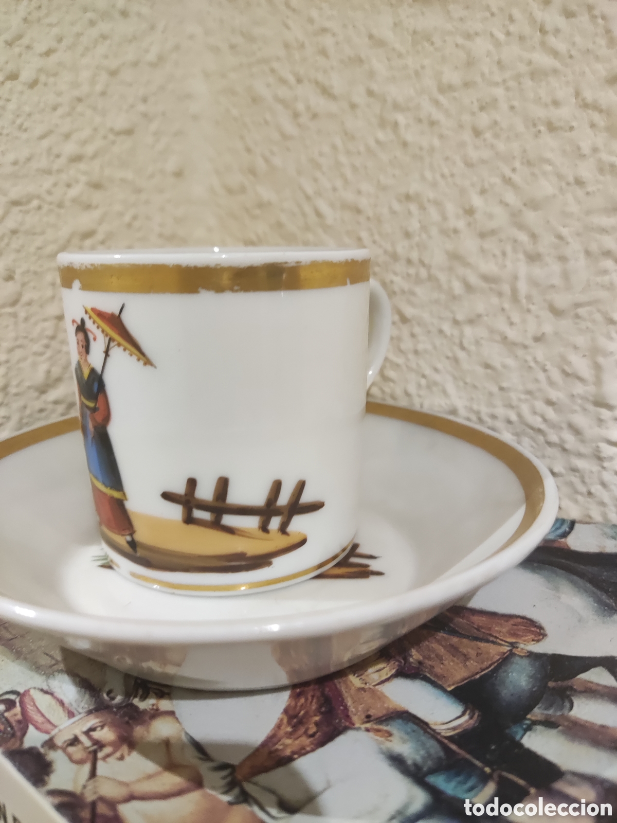Antig&uuml;edades: Taza chocolate pasajes o moncloa - Foto 2