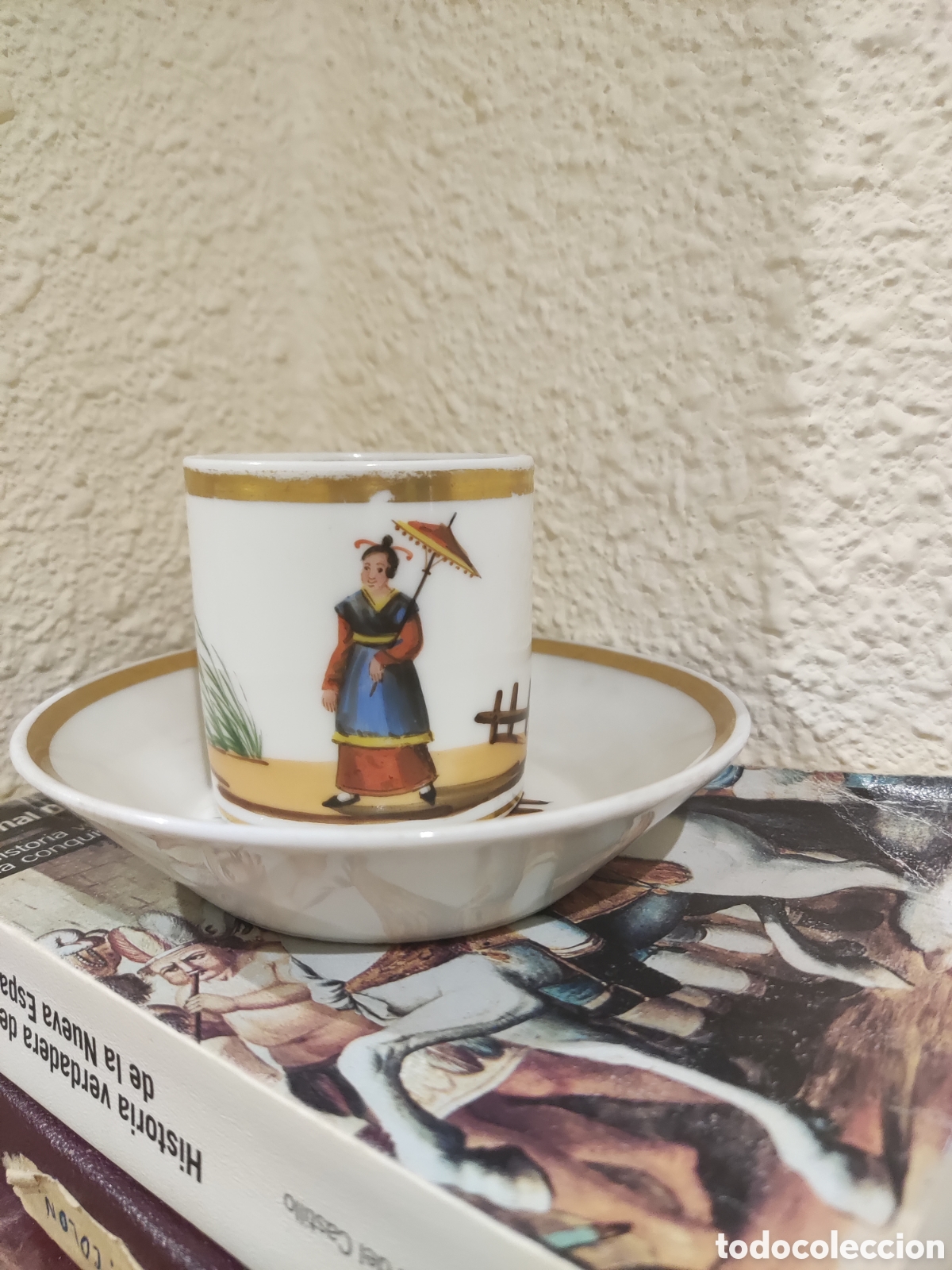 Antig&uuml;edades: Taza chocolate pasajes o moncloa - Foto 3