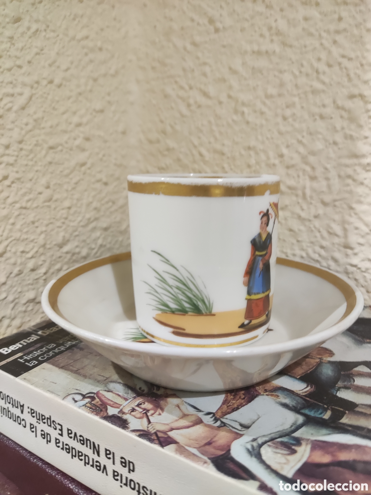 Antig&uuml;edades: Taza chocolate pasajes o moncloa - Foto 4