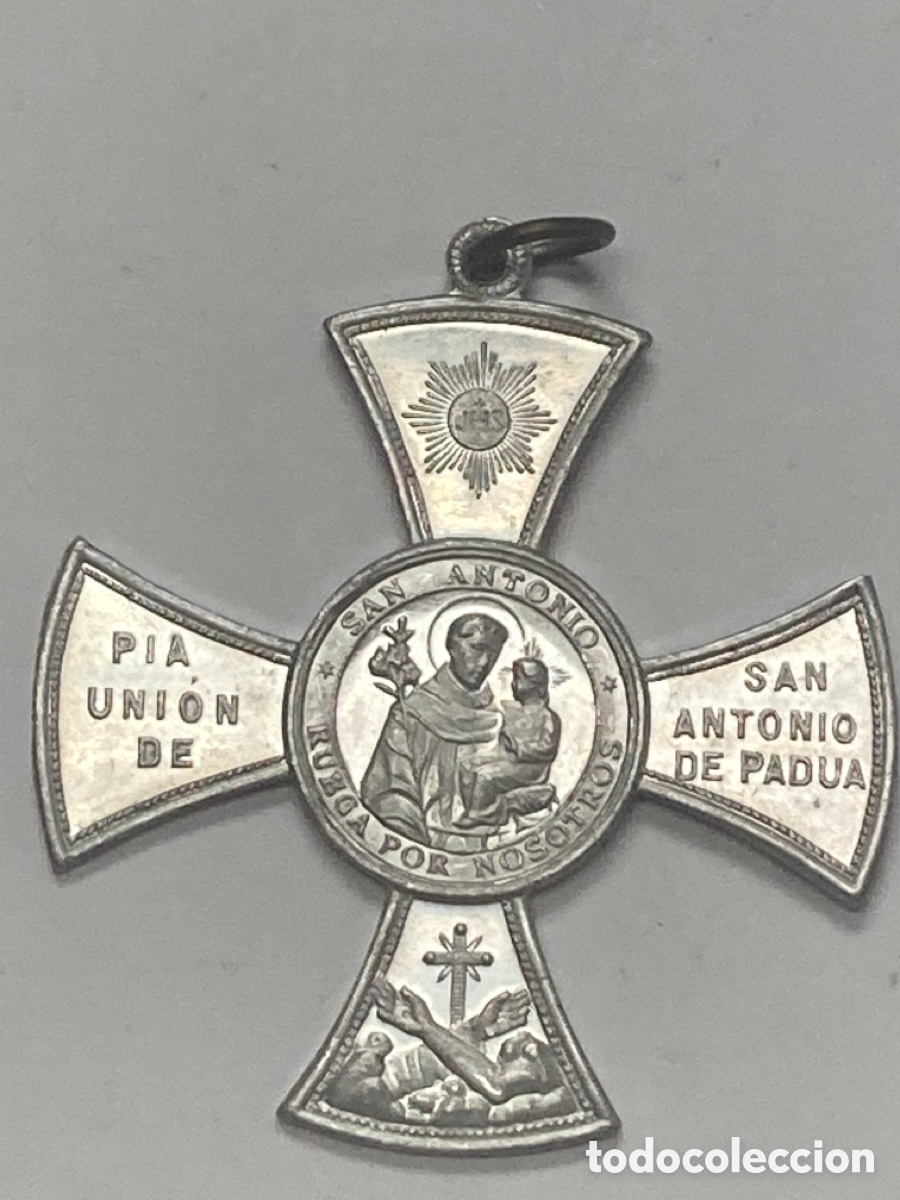 Antig&uuml;edades: Medalla de aluminio religiosa [C20] - Foto 1