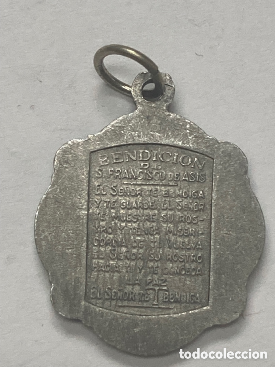 Antig&uuml;edades: Medalla de aluminio religiosa [C20] - Foto 2