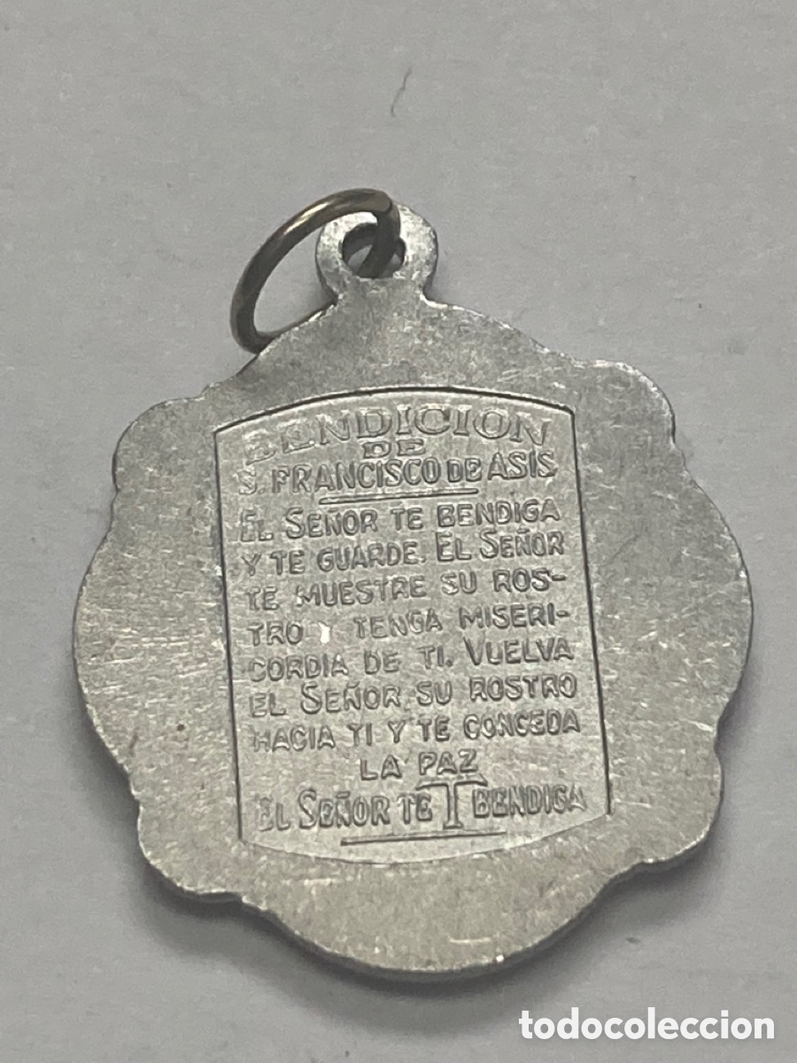 Antig&uuml;edades: Medalla de aluminio religiosa [C20] - Foto 2