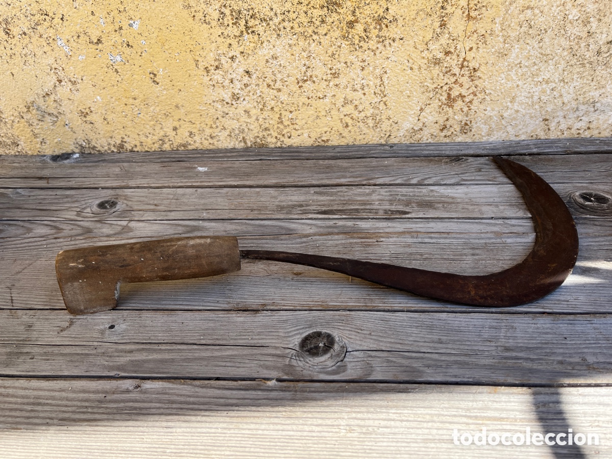 Antig&uuml;edades: AC HOZ ANTIGUA CON MANGO DE MADERA. - Foto 3