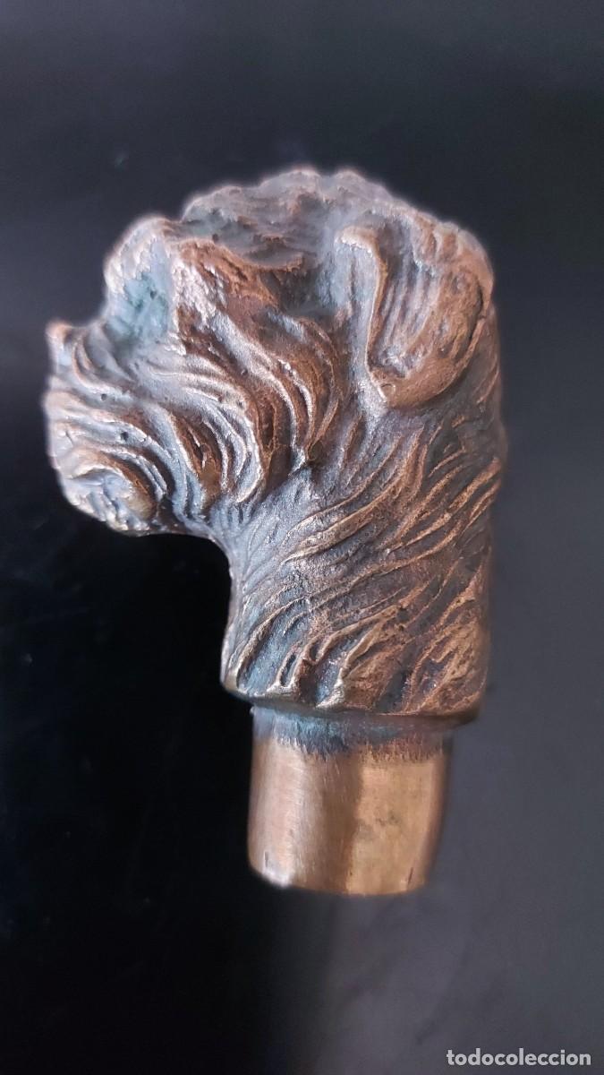 Antig&uuml;edades: EMPU&Ntilde;ADURA BASTON PERRO - Foto 2
