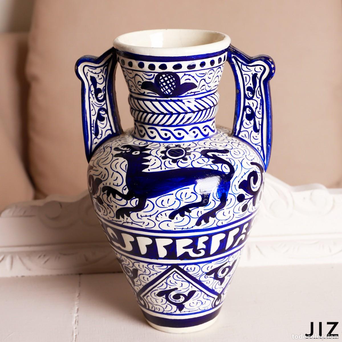 Antig&uuml;edades: Jarr&oacute;n o &aacute;nfora antigua de Talavera - Foto 1